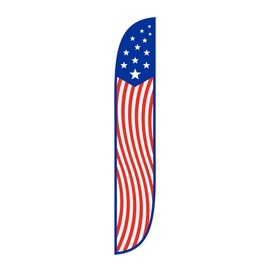 LookOurWay Feather Flag, 12 ft Advertising Flag for Events, American Glory Vertical (10M1200073)
