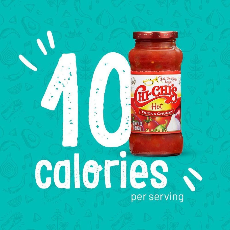 CHI-CHI’S CHI-CHI'S Thick & Chunky Salsa, Hot, 16 Ounce (Pack