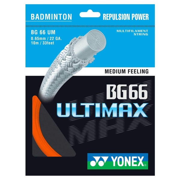 Yonex BG 66 Ultimax Badminton String Orange