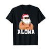 Aloha Santa Claus Funny Christmas Hawaii Santa T-Shirt