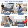 FluffyWarmth Heating Pad for Back, Gray 17''x33''