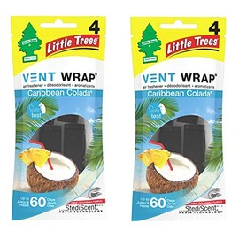 Little Tree Vent Wrap Caribbean Colada 2-Pack Set