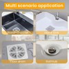 25 Pack,4" X 4" Disposable Shower Drain Cover Hair Catcher,