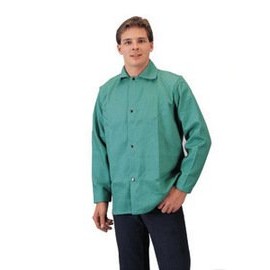 Radnor 2X Green Cotton Fire Retardant Jacket With Snap Front Closure (1 Unit)