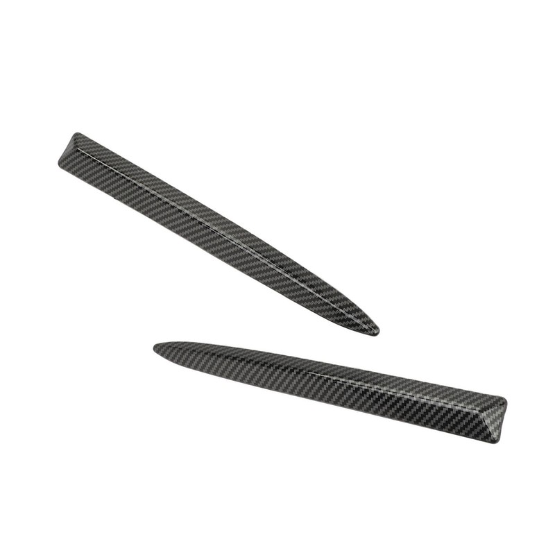 1 Pair Front Bumper Upper Moulding Trim 735455041 Carbon Fiber