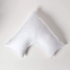 HOMESCAPES White Pure Egyptian Cotton V-Shape Pillowcase 330 TC 500