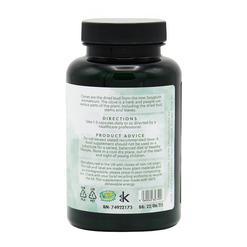 Cloves Powder Capsules | 500mg Clove Powder per Capsule |