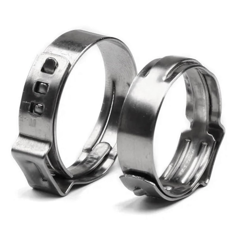 130 Piece Single Ear Stepless Hose Clamp +1PC Hose Clip