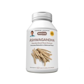 ANDREW LESSMAN Ashwagandha 360 Capsules - Standardized Ashwagandha Extract. Promotes Relaxation, Positive Mood, Overall Well-Being and Vitality. Small Easy to Swallow Capsules