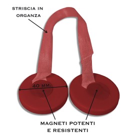 Magnetic Curtain Holder Bordeaux Magnet for Tiebacks Mother of Pearl