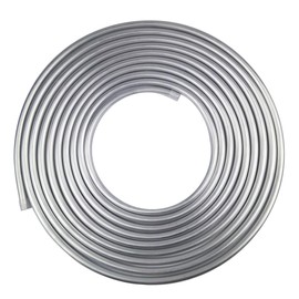 Shonee 3/8 Fuel Line, 3003 Grade Aluminium Tubing for Brake Line, Metal Coiled Gas Line, Refrigeration [OD:3/8""][ Wall Thickness:0.035""][L:50FT], Silver