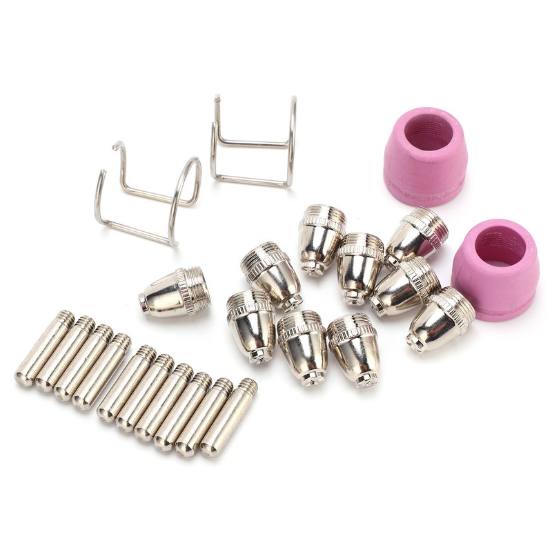 Plasma Cutting Torch Consumables Kit Electrode Contact Tip Ceramics Nozzle