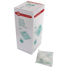 50 Steriele Gauze Swabs Flesje 25 Set A 2 Pieces Steriel