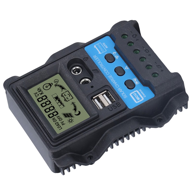 Solar Charge Controller LCD Display Dual USB 5V Output PWM