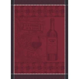 Garnier Thiebaut Foire Aux Vins Tea Towels Bordeaux 56 x 77 cm 100% Cotton