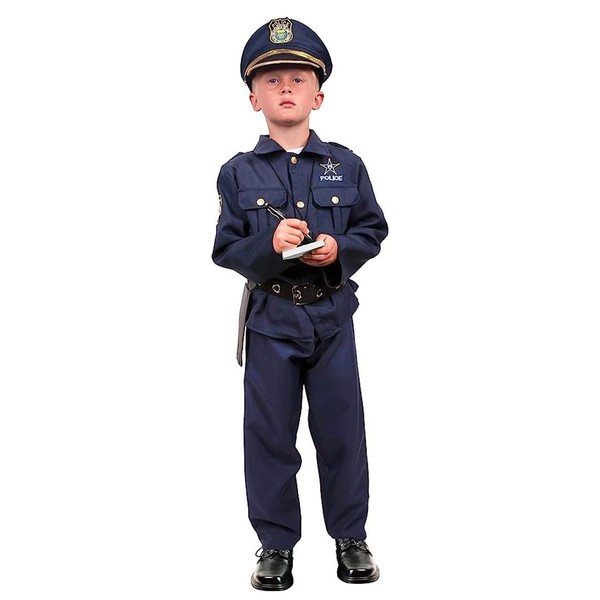 Kangaroo Deluxe Police Costume For Kids I Police Accessories Play Set I 13 Pcs Role Play Cop Costume & Dressup Accessories Include Police Hat, Shirt, Pants, Belt, Holster, and Whistle