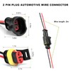 MUQIDA 5 PCS 2 Pin Way Electrical Wire Connector, Waterproof