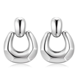 Dochais 6-8 Pairs of Stud Earrings Gold Silver Set 18K Gold-Plated Stud Earrings Small Gold Hoop Earrings Set Hypoallergenic Stud Earrings Cubic Zirconia Sleeping Cartilage Stud Earrings for Men and