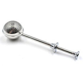 Powdered Sugar Flour, Powdered Sugar Shaker Duster Flour Dispenser Shaker with Spring-operated Handle Stainless Steel One-handed Operation Shaker Duster for Sugar Flour、 Spices And Make Tea