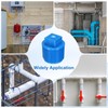 sourcing map 10Pcs 1/2 Inch PT Male Thread PVC Pipe