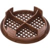 fiXte 70mm Lattice Design Brown Plastic Push in Circular Soffit