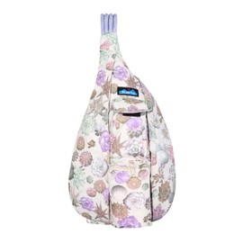 KAVU Original Rope Sack Sling Crossbody Backpack - Succulents