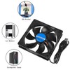 QCCAN 2Pcs 120mm USB Fan 5V Brushless Cooling Fan, 2000