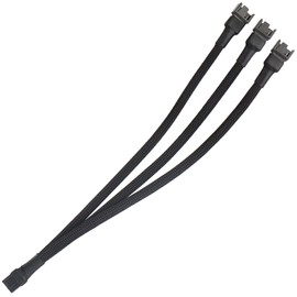 VWEICYY Fan Hub, 1 to 3 Compatible 3PIN/4PIN PC Fans Splitter.PWM Fan Hub for Desktop PC Cooling Fans,Computer DIY,