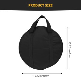 TOPBATHY Cymbal Bag Instrument Storage Bag Waterproof Musicians Black