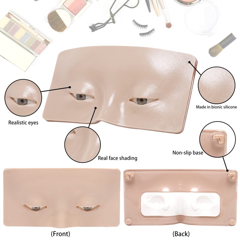 GFPGYQ Tablero de práctica de maquillaje de ojos 3D, ayuda