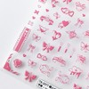 1 Sheets Pink Bow Nail Stickers for Nail Art Self