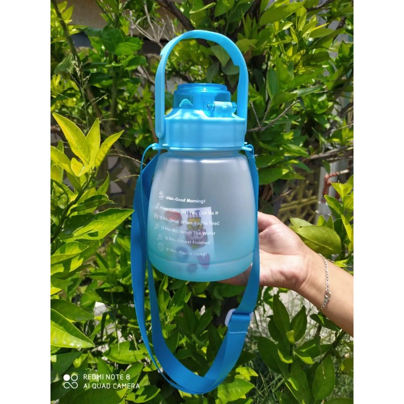 K&H Vaso Motivacional Termo Motivador Botella Stickers 1200ml