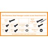 CLAHJQX 280 Pcs Black Bolts and Nuts Kit - M5-0.8