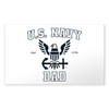 CafePress U.S. Navy Dad Blue and White Rectangle Bumper Sticker