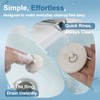 6 Packs Drain Stopper Set with Pull Ring, Jamini Rubber
