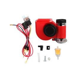 Madlife Garage Air Horn 12 Volt, Snail Horn 150 dB, Signal Horn with Compressor, Electric Car Horn 12 V 150 dB, Waterproof for 12 V Vehicle, Motorcycle, Truck, Bicycles