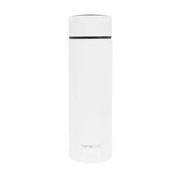 Nuby RapidCool NU-1545 Stainless Steel Bottle for Milk Preparation, Heat Absorbent, 2 Minutes, 8.5 fl oz (240 ml), White