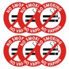 No Smoking No Vaping Sign Sticker, 15 Pcs No Smoke