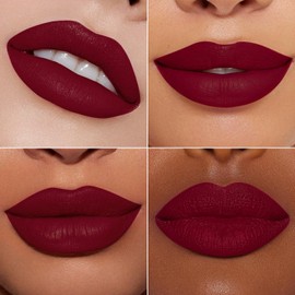 MAKI YIKA Burgundy Red Lipstick for Women Colorstay Long Lasting Lipsticks No Smudge Matte Liquid Lipstick Transferproof Cruelty-Free Lip Color, Burgundy