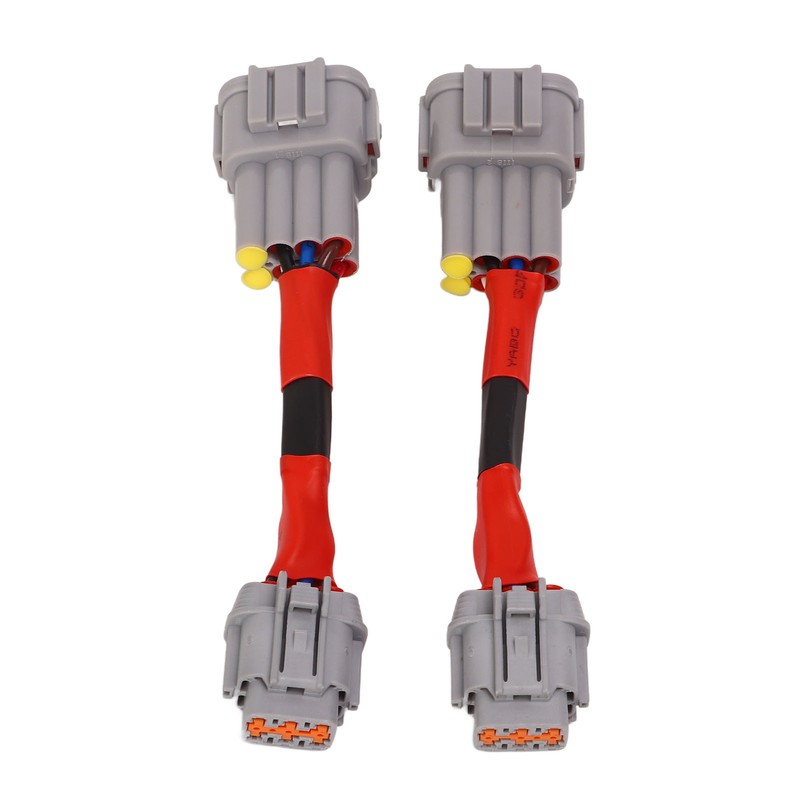 2PCS Headlight Conversion Adapter Wiring Harness Dustproof Fit for 350z