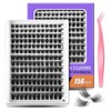 Madam Fifi Fluffy Lash Clusters, 156 Lightweight Clusters Individual lashes,