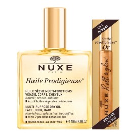 Huile Prodigieuse 100ml + Huile Prodigieuse Oro Roll On 8ml Tipo De Piel Todo Tipo De Piel