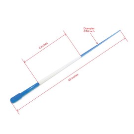 The ROP Shop (Pack of 20) Blue Snow Stakes 48", 5/16" - Durable, Flexible, Visible in Winter