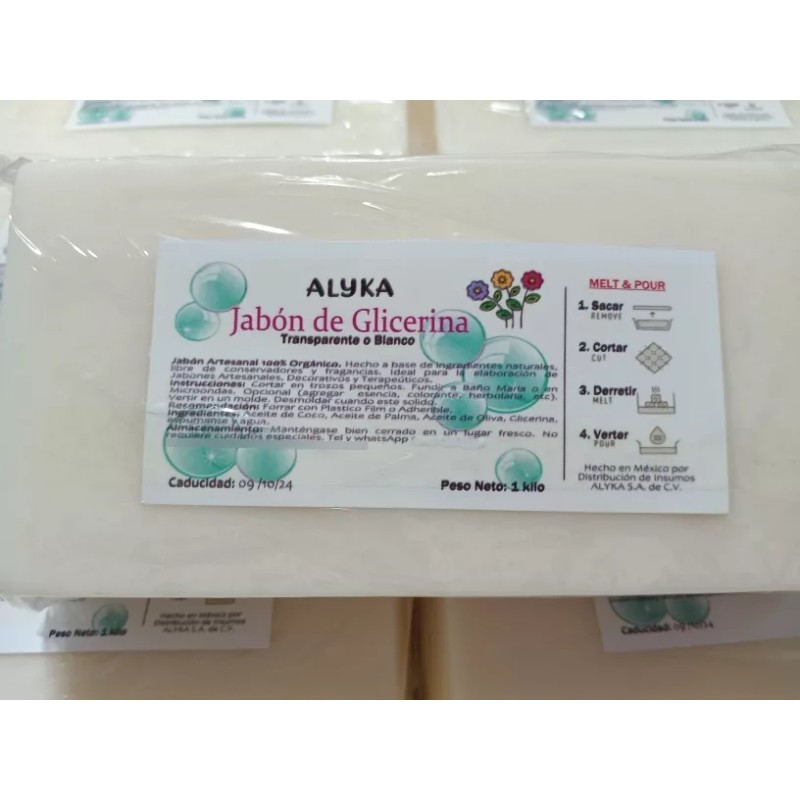 Alyka 1 Kg Jabón De Glicerina Opaca