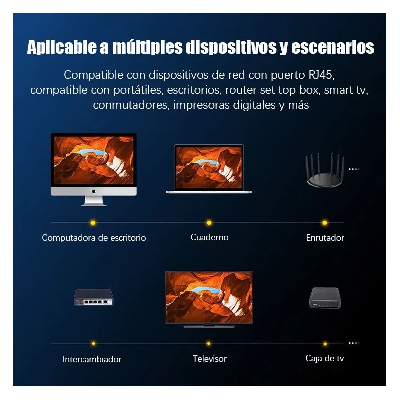 Cable Ethernet Red Lan 20m Reforzado Cat6 Internet Rj45 Utp