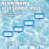 Pool Skimmer - Pool Net with Pole, 4 Section, 26.4"-66.5"