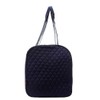 NGIL Quilted Large Duffle Bag (Solid Navy Blue)
