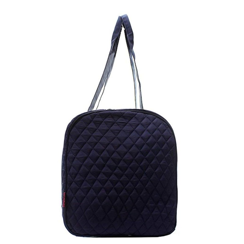 NGIL Quilted Large Duffle Bag (Solid Navy Blue)