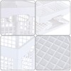 Anbers 18 L Stackable Plastic Milk Crate, 3-Pack Plastic Square