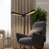 D0100HPPTRW Electric Patio Heater Umbrella 1500W Foldable Aluminum Outdoor Pergola